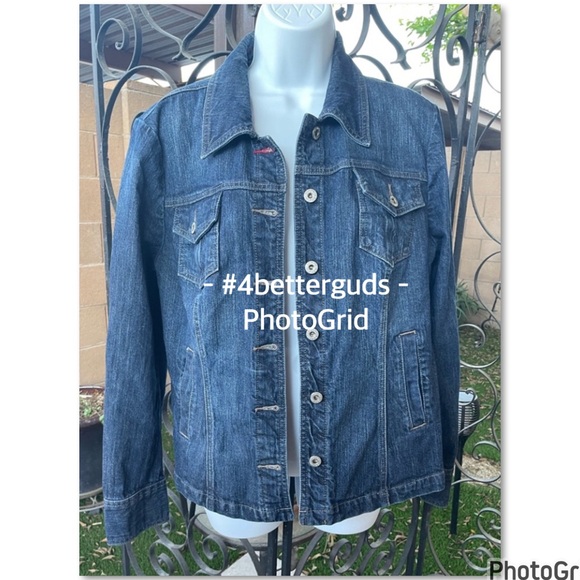 Tommy Hilfiger Denim Jean Jacket with multiple Pockets & Feminine Details XL - Picture 16 of 16